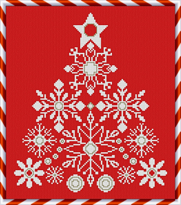 (image for) Snow Christmas Tree - 2024 Christmas Collection Cross Stitch Chart